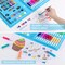 Art Kit, Drawing Painting Art Supplies for Kids Girls Boys Teens, Gifts Art Set Case Includes Oil Pastels, Crayons, Colored Pencils, Watercolor Cakes (Blue)